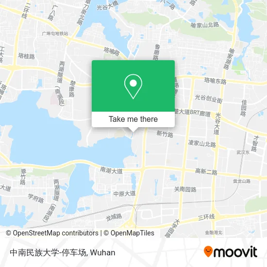 中南民族大学-停车场 map