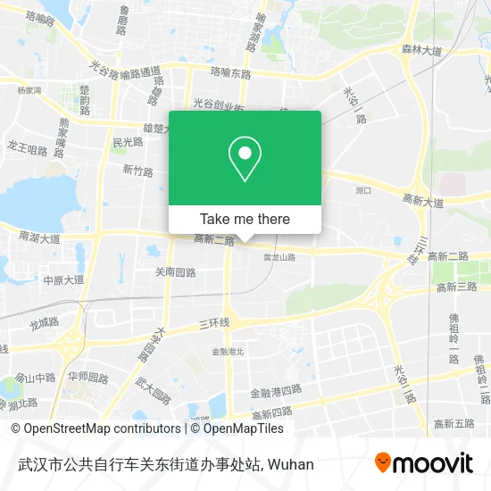 武汉市公共自行车关东街道办事处站 map