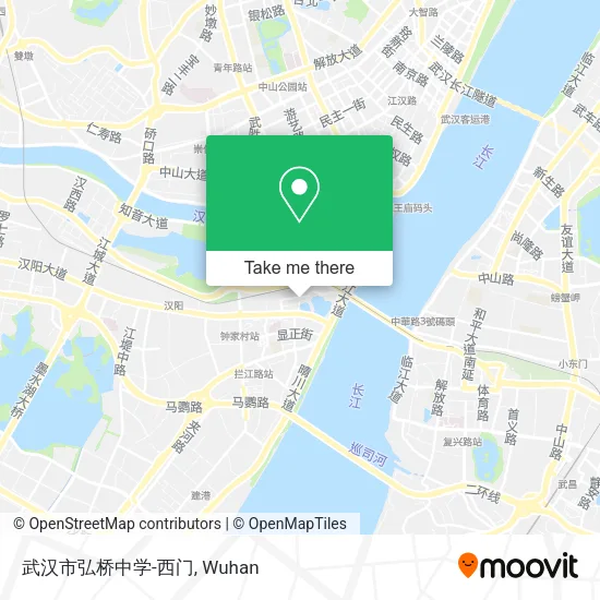 武汉市弘桥中学-西门 map