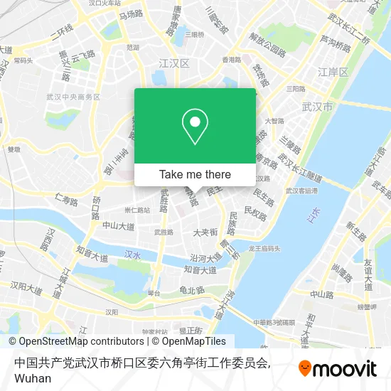 中国共产党武汉市桥口区委六角亭街工作委员会 map