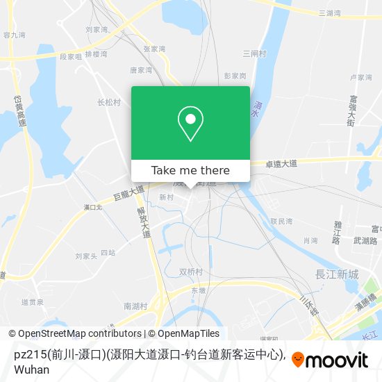pz215(前川-滠口)(滠阳大道滠口-钓台道新客运中心) map