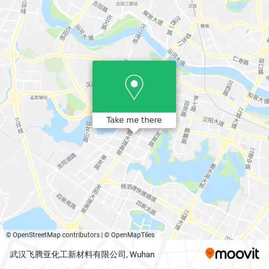 武汉飞腾亚化工新材料有限公司 map