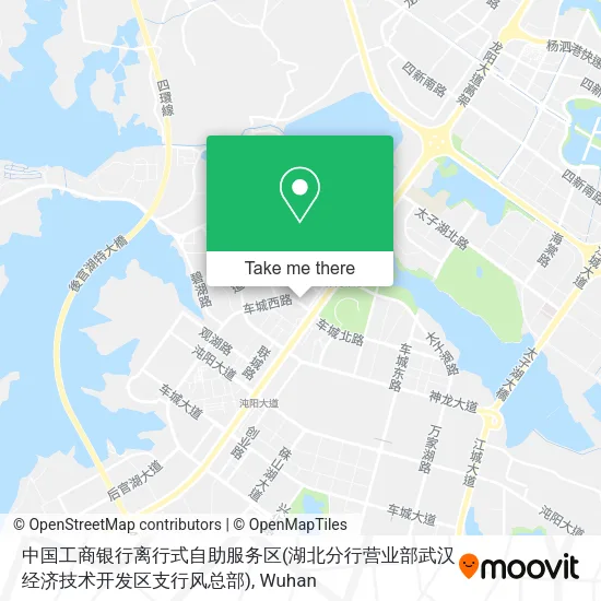 中国工商银行离行式自助服务区(湖北分行营业部武汉经济技术开发区支行风总部) map