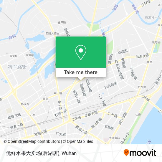 优鲜水果大卖场(后湖店) map