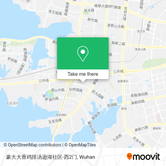 豪大大香鸡排汤逊湖社区-西2门 map