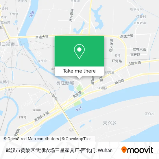 武汉市黄陂区武湖农场三星家具厂-西北门 map