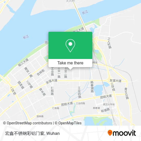 宏鑫不锈钢彩铝门窗 map