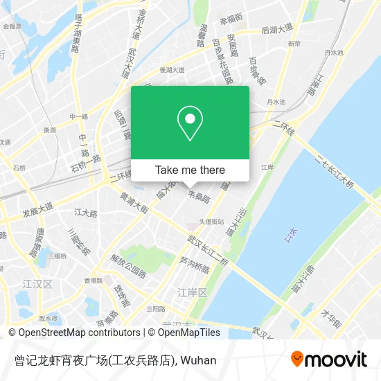 曾记龙虾宵夜广场(工农兵路店) map