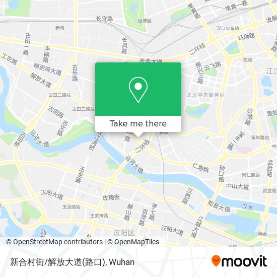 新合村街/解放大道(路口) map