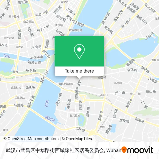 武汉市武昌区中华路街西城壕社区居民委员会 map
