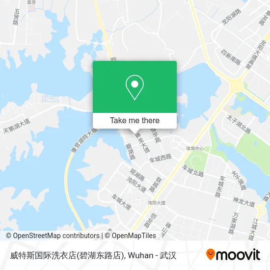 威特斯国际洗衣店(碧湖东路店) map