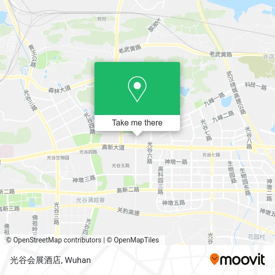 光谷会展酒店 map