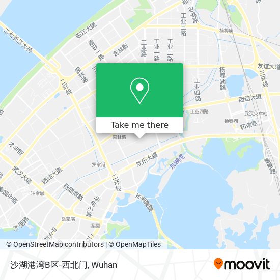 沙湖港湾B区-西北门 map