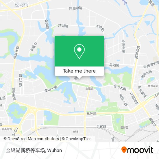 金银湖新桥停车场 map