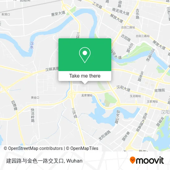 建园路与金色一路交叉口 map