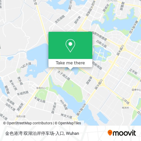 金色港湾·双湖泊岸停车场-入口 map