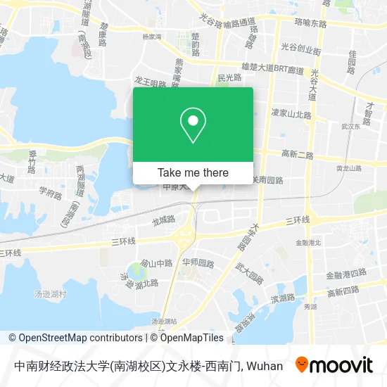 中南财经政法大学(南湖校区)文永楼-西南门 map