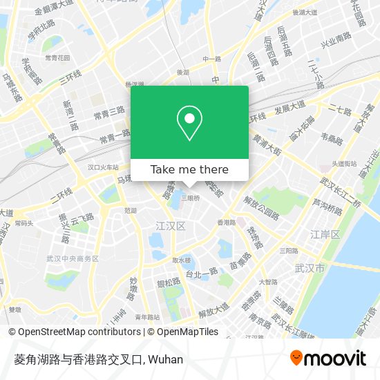 菱角湖路与香港路交叉口 map
