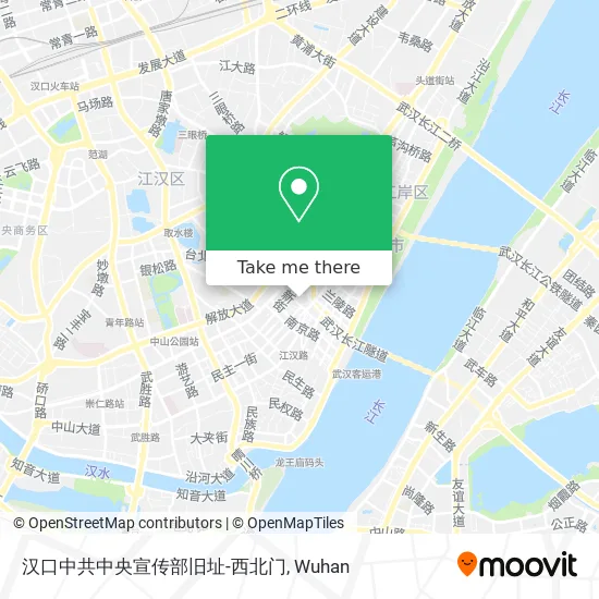 汉口中共中央宣传部旧址-西北门 map