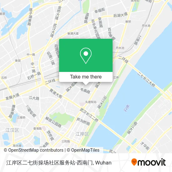 江岸区二七街操场社区服务站-西南门 map