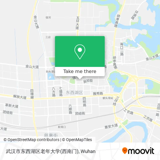 武汉市东西湖区老年大学(西南门) map