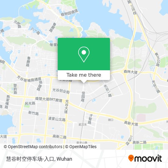 慧谷时空停车场-入口 map