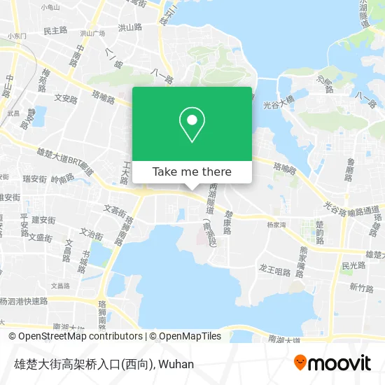 雄楚大街高架桥入口(西向) map