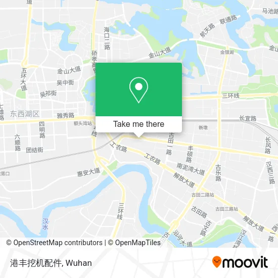 港丰挖机配件 map