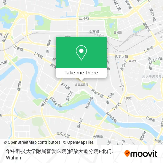 华中科技大学附属普爱医院(解放大道分院)-北门 map