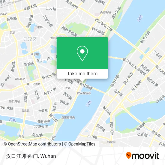 汉口江滩-西门 map