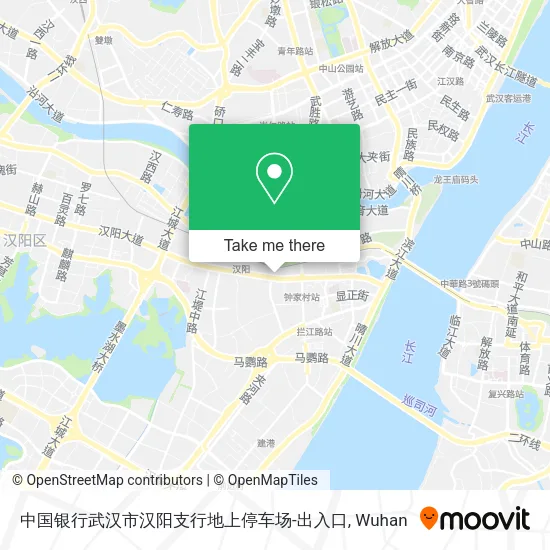 中国银行武汉市汉阳支行地上停车场-出入口 map