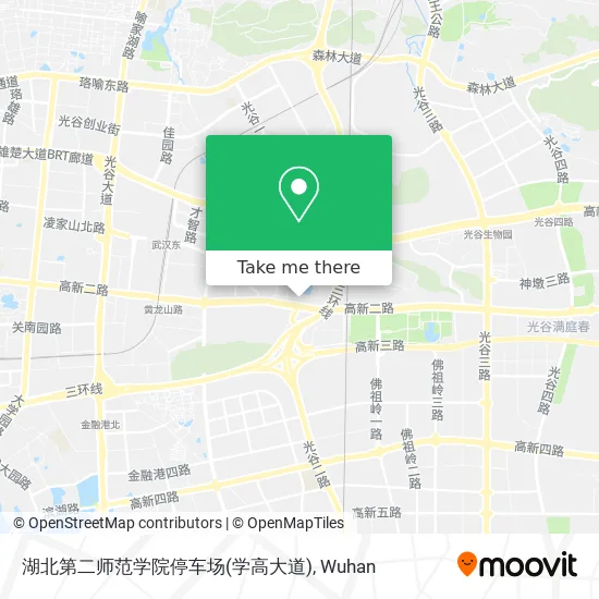 湖北第二师范学院停车场(学高大道) map