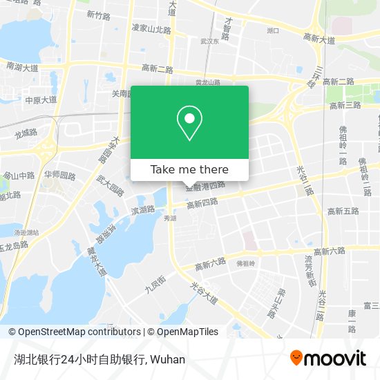 湖北银行24小时自助银行 map