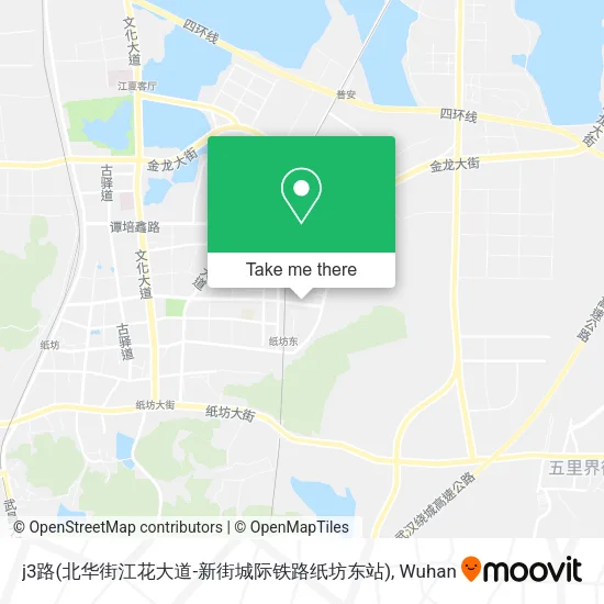 j3路(北华街江花大道-新街城际铁路纸坊东站) map