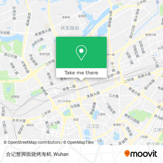 合记蟹脚面烧烤海鲜 map