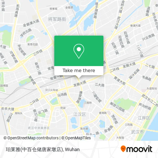 珀莱雅(中百仓储唐家墩店) map