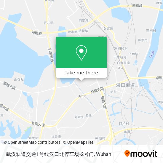 武汉轨道交通1号线汉口北停车场-2号门 map