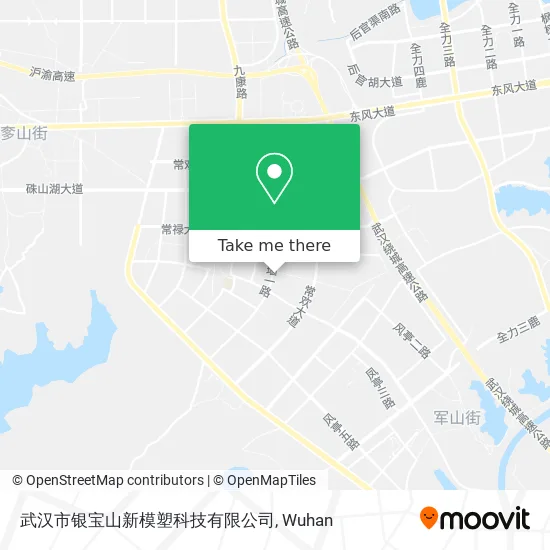 武汉市银宝山新模塑科技有限公司 map