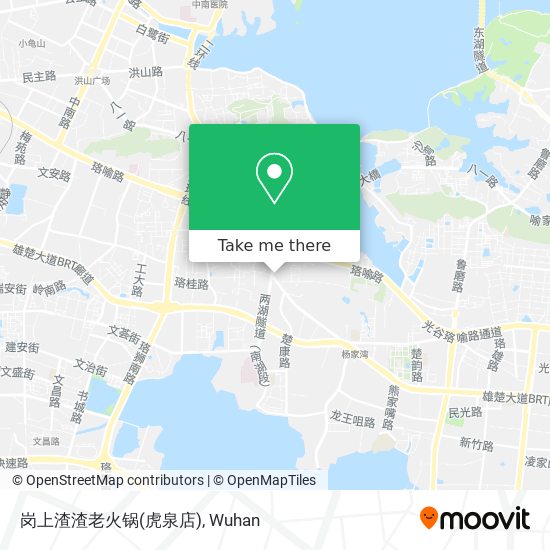 岗上渣渣老火锅(虎泉店) map
