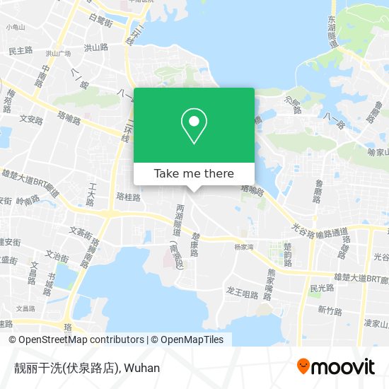 靓丽干洗(伏泉路店) map