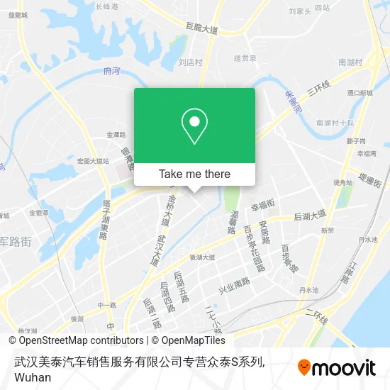 武汉美泰汽车销售服务有限公司专营众泰S系列 map