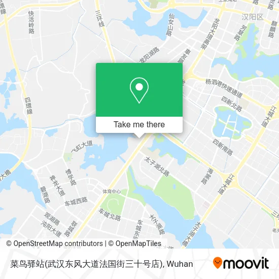 菜鸟驿站(武汉东风大道法国街三十号店) map