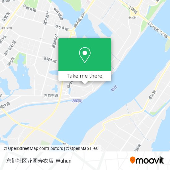 东荆社区花圈寿衣店 map