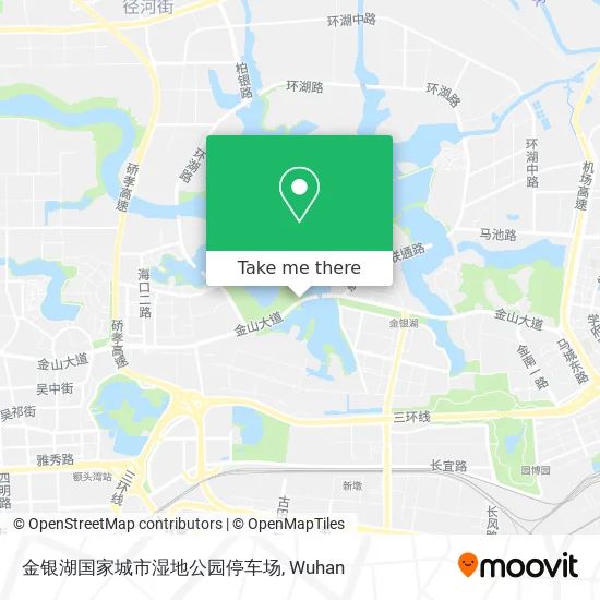 金银湖国家城市湿地公园停车场 map
