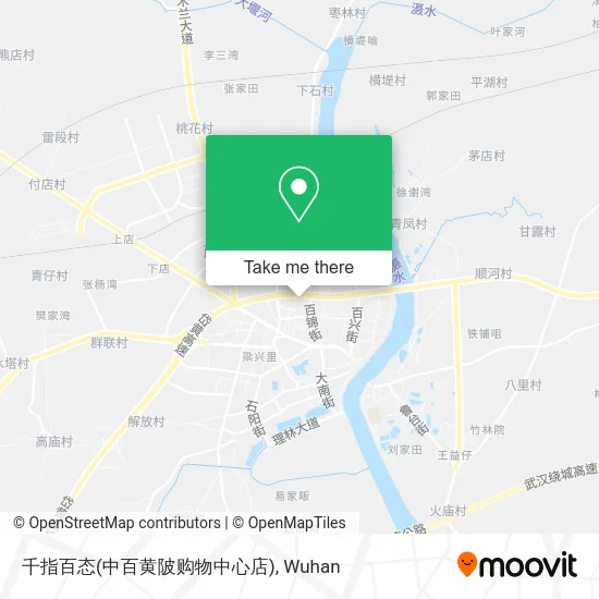 千指百态(中百黄陂购物中心店) map