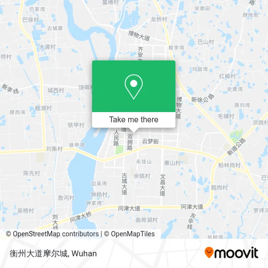 衡州大道摩尔城 map