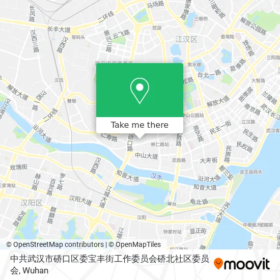 中共武汉市硚口区委宝丰街工作委员会硚北社区委员会 map