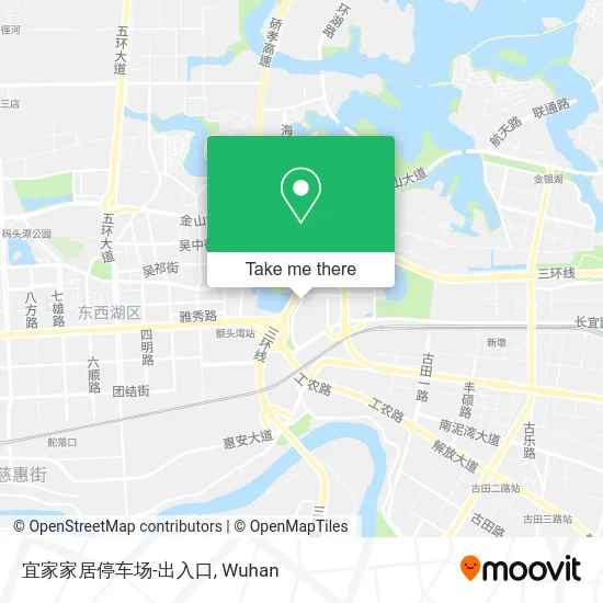 宜家家居停车场-出入口 map