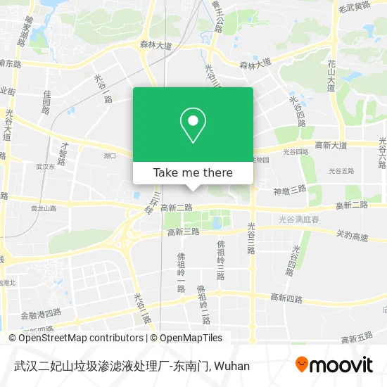 武汉二妃山垃圾渗滤液处理厂-东南门 map