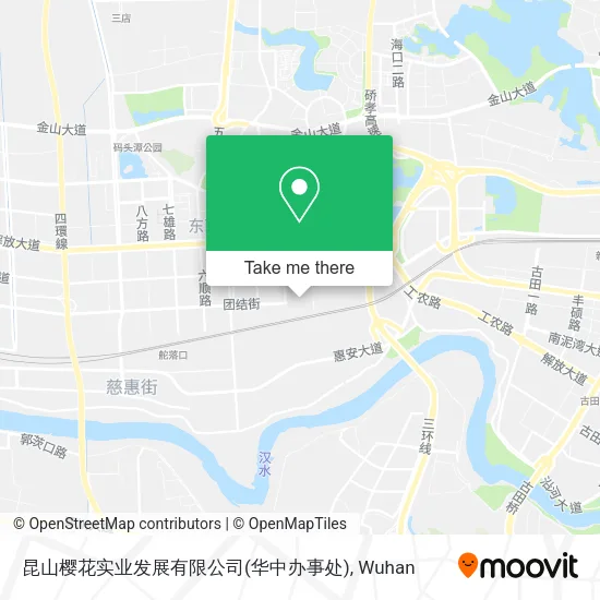 昆山樱花实业发展有限公司(华中办事处) map
